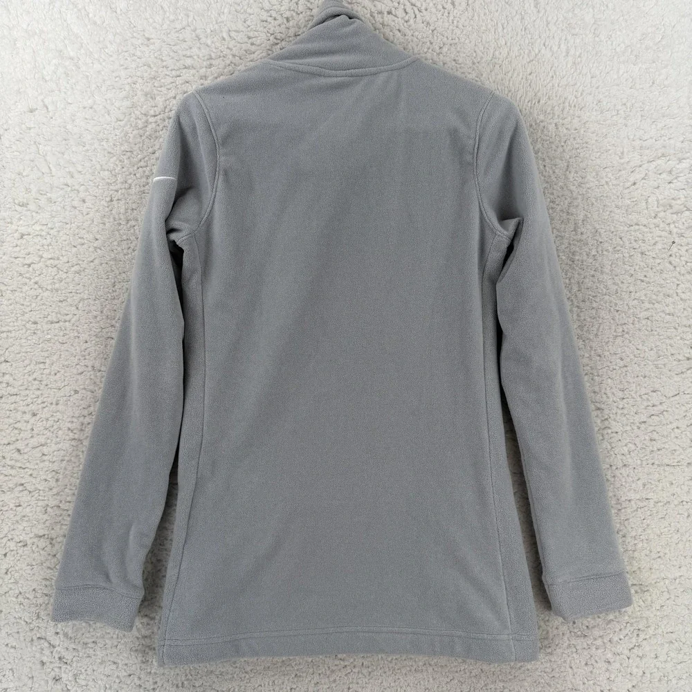 Nike Dri-FIT Pullover Womens XS Gray Fleece Turtleneck Athletic AQ4690-012